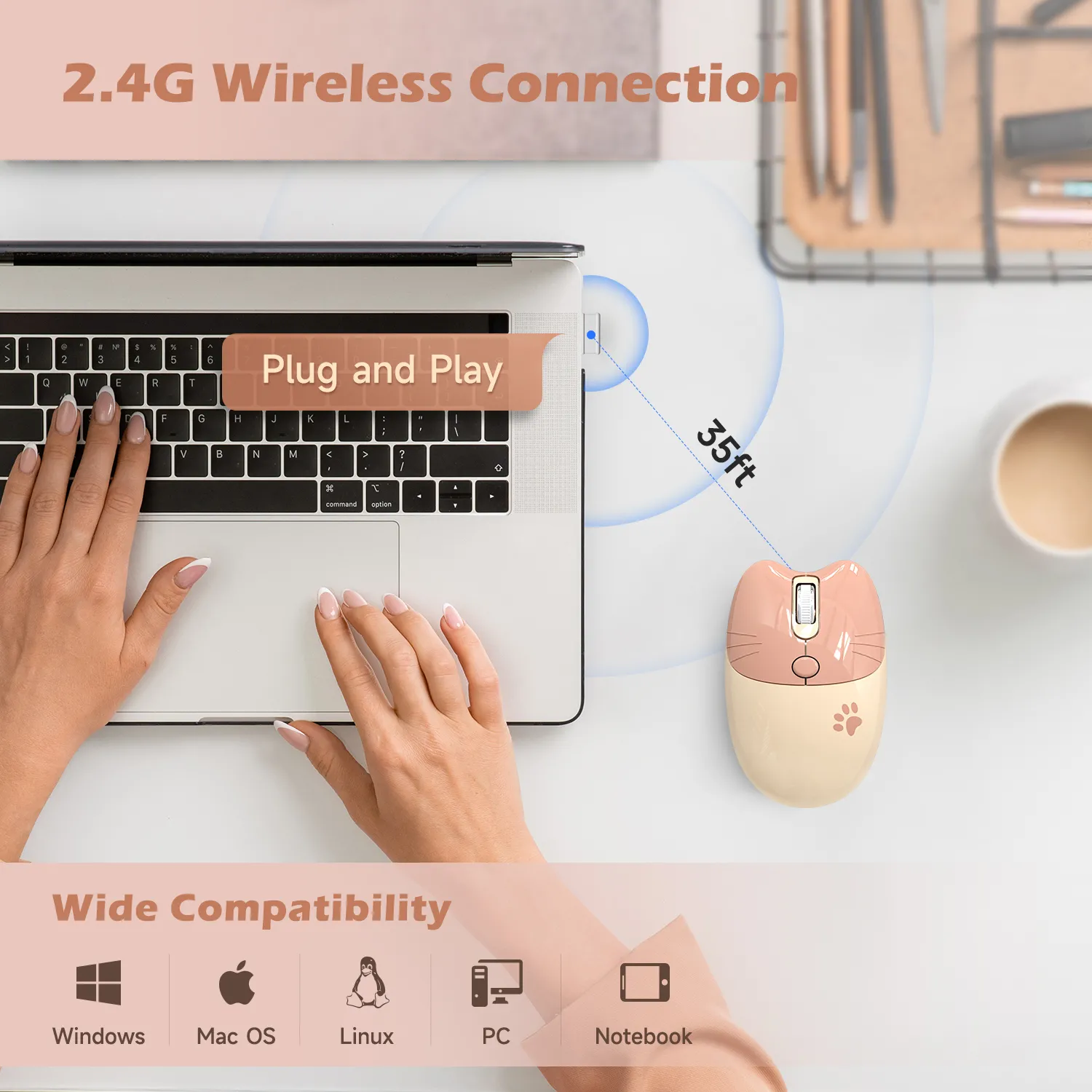 Chuột vi tính không dây 2.4Ghz MOFII M3